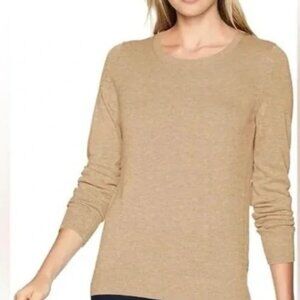 Banana Republic Women's Light Brown Silk Cashmere Crew Neck Sweater - Size XS